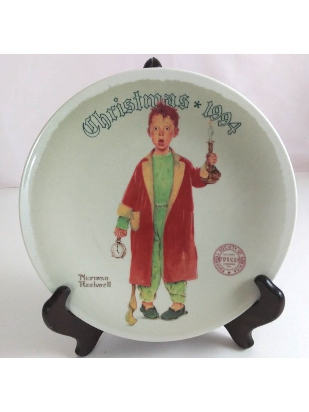 1994 Knowles Christmas Marvel By Norman Rockwell Limited Edition Plate #9469A